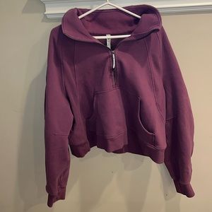 Lululemon oversized funnel neck scuba-magenta